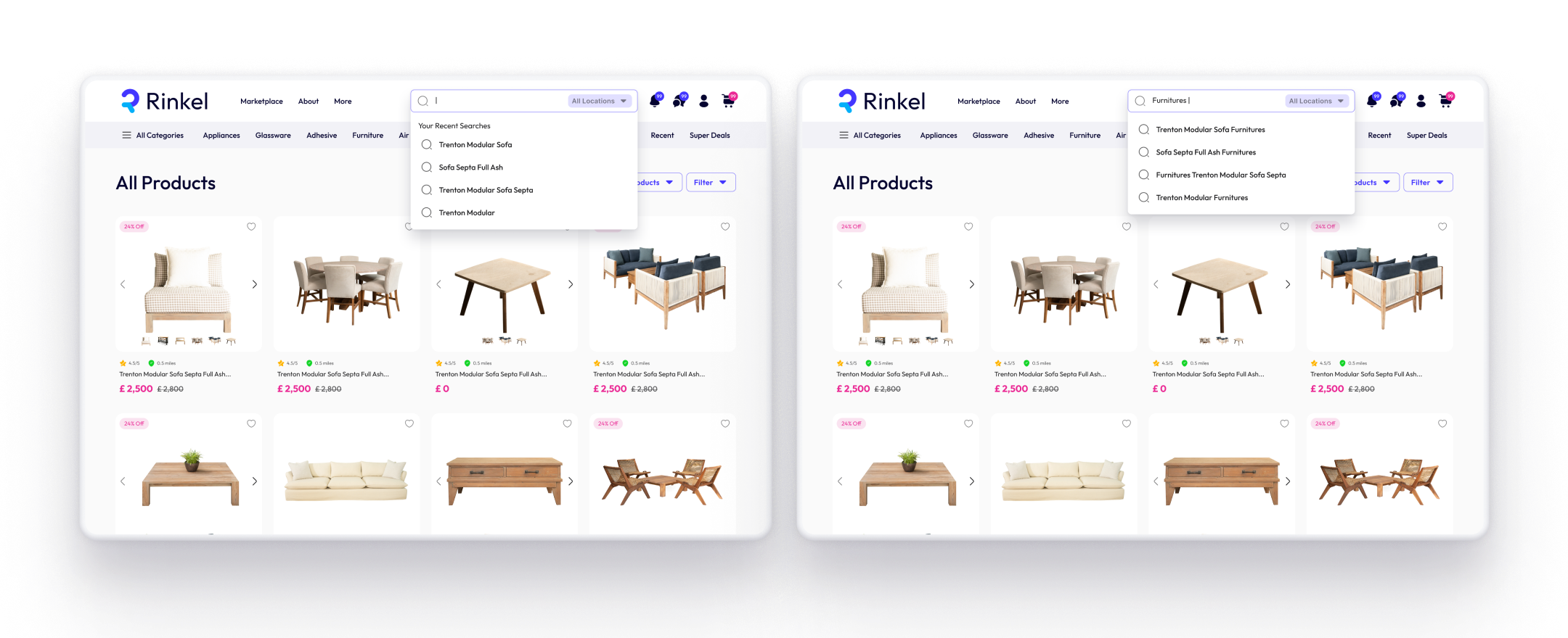 Rinkel Multi-vendor E-commerce Web Application Case Study by Anamoul Rouf, Product Designer